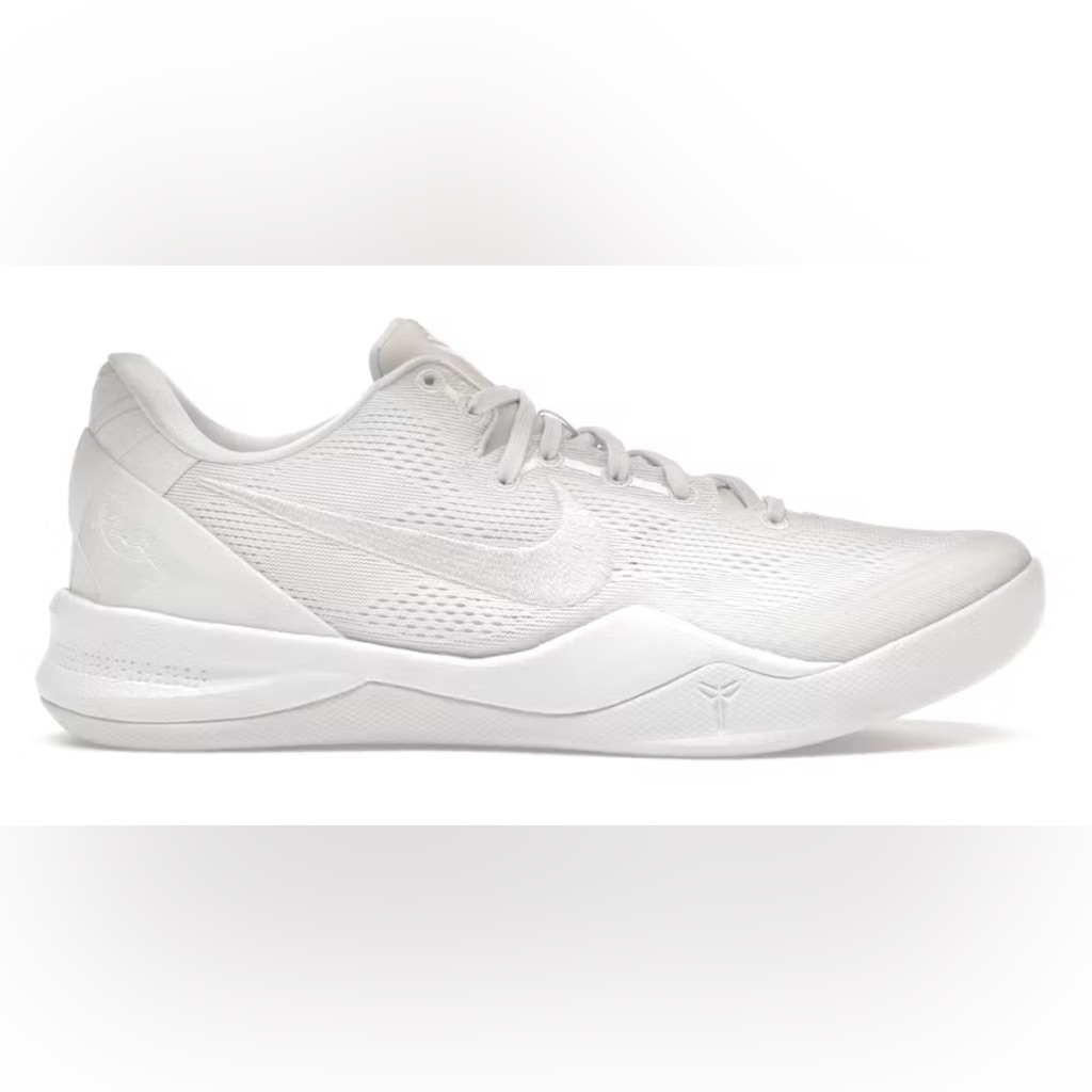 Kobe 8 Protro Triple White Nike